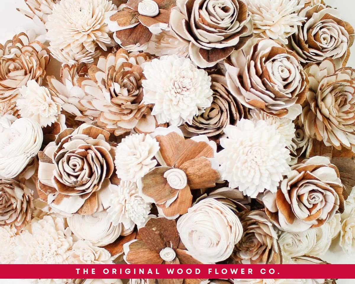 Sola Wood Flowers 100 Random Assorted Wood Flowers : Amazon.sg: Home