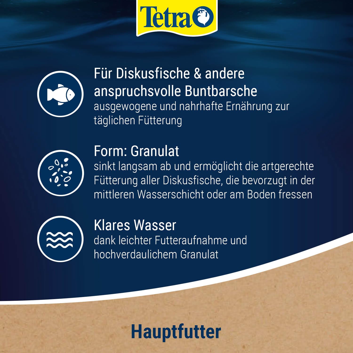 Tetra Discus Granules - Fischfutter für alle Diskusfische, fördert Gesundheit, Farbenpracht und Wachstum, 10 L Eimer