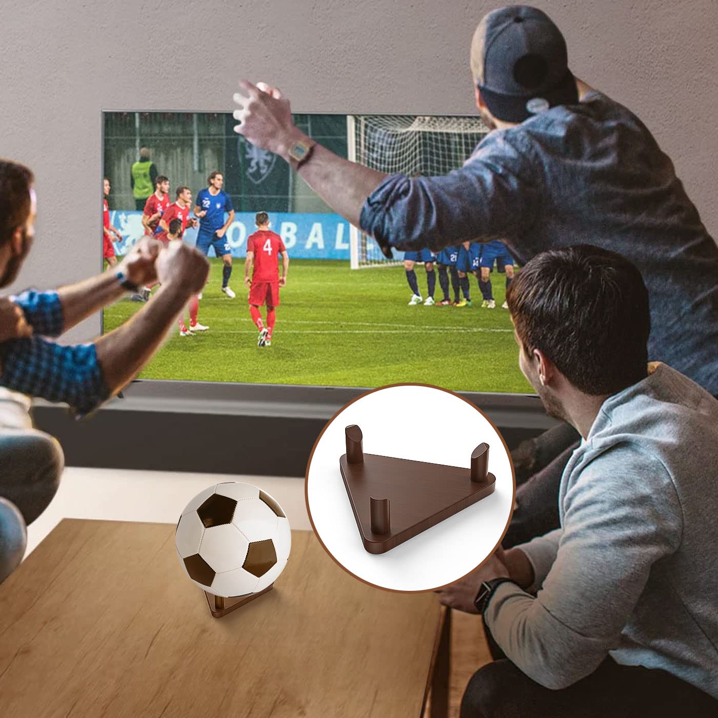 Supporto per palline, espositore per palloni in legno per pallacanestro da calcio, supporto per palloni da calcio, pallone da pallavolo da rugby e pallavolo in legno massello, custodia per cimeli