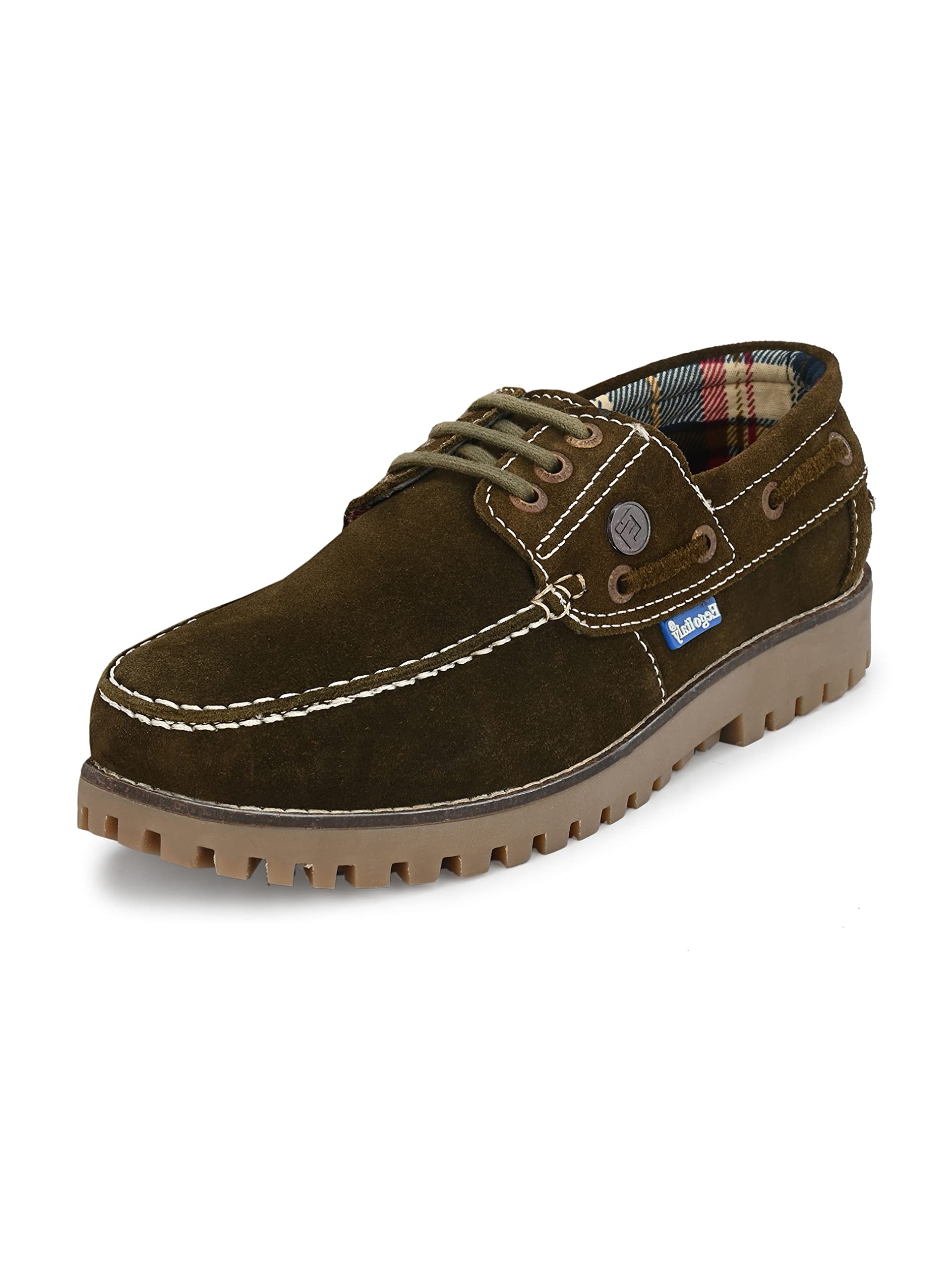 eego italy Stylish Pure Leather Boat Shoes-picture-24