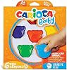 Carioca Teddy Baby Crayons 6-Piece 1 Year Old