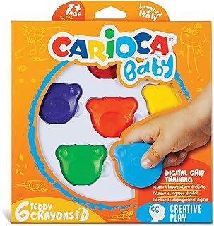 Carioca Teddy Bebek Crayons 6'Li +1 Yaş