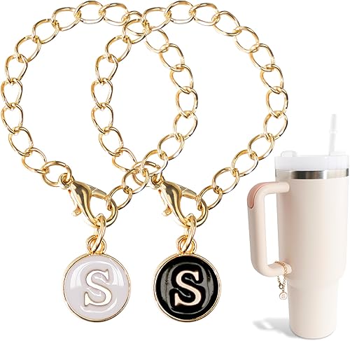 Buewutiry 2 piezas de accesorios de letras de identificación con nombre para taza Stanley, accesorios de letras para vaso Stanley de 4030 onzas con
