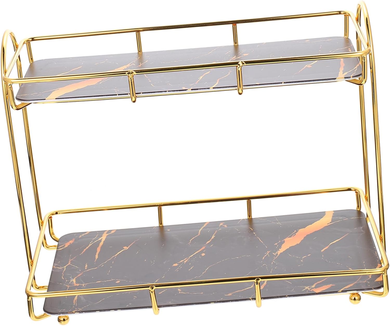 2tier Bathroom Vanity Organizer Countertop Storage Shelf Corner Makeup Holder Easy Install Material