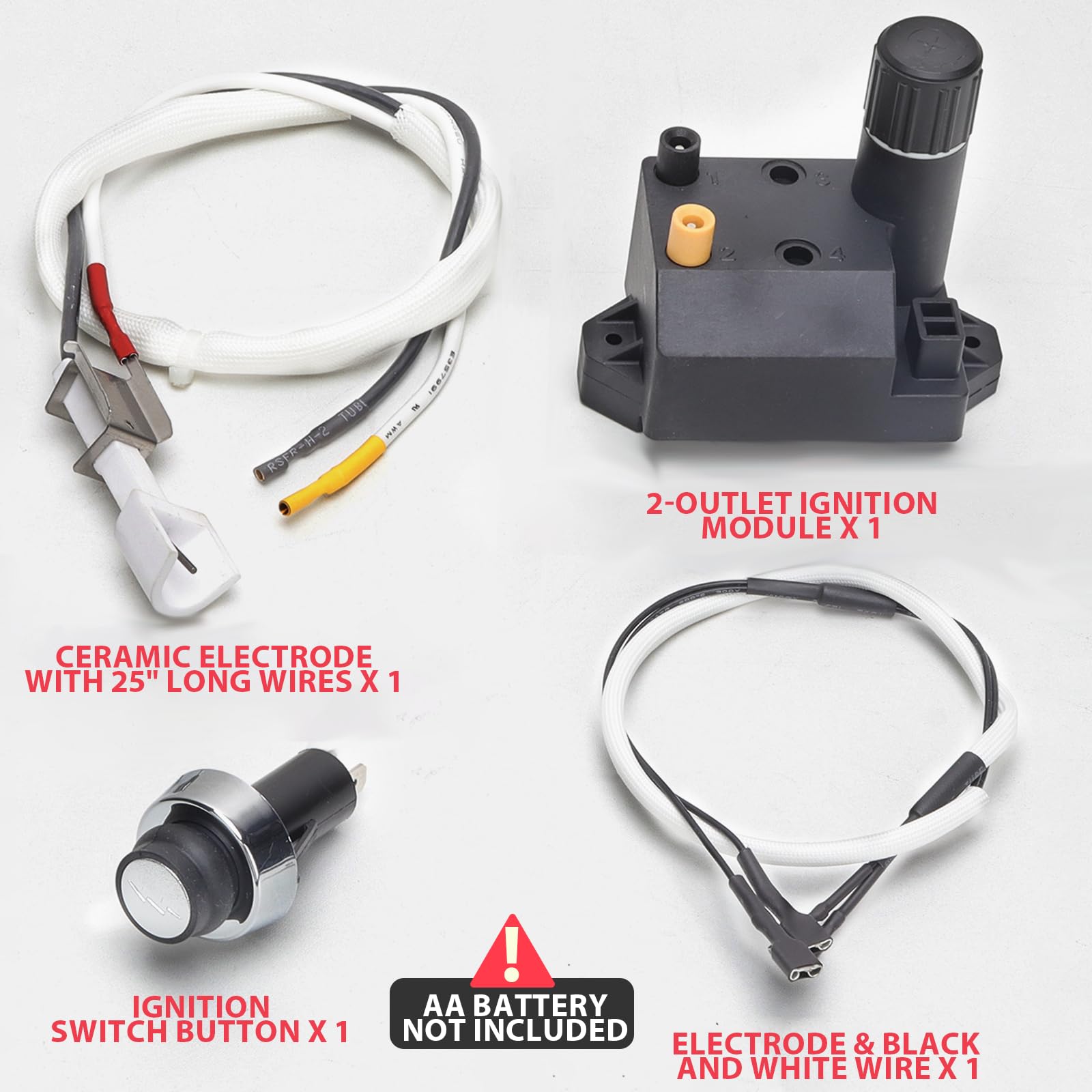 松山【新品15P】IGNITER ソリッド② Amazon.com : 67053 2-Outlet GS4 Igniter Kit for Weber Spirit II