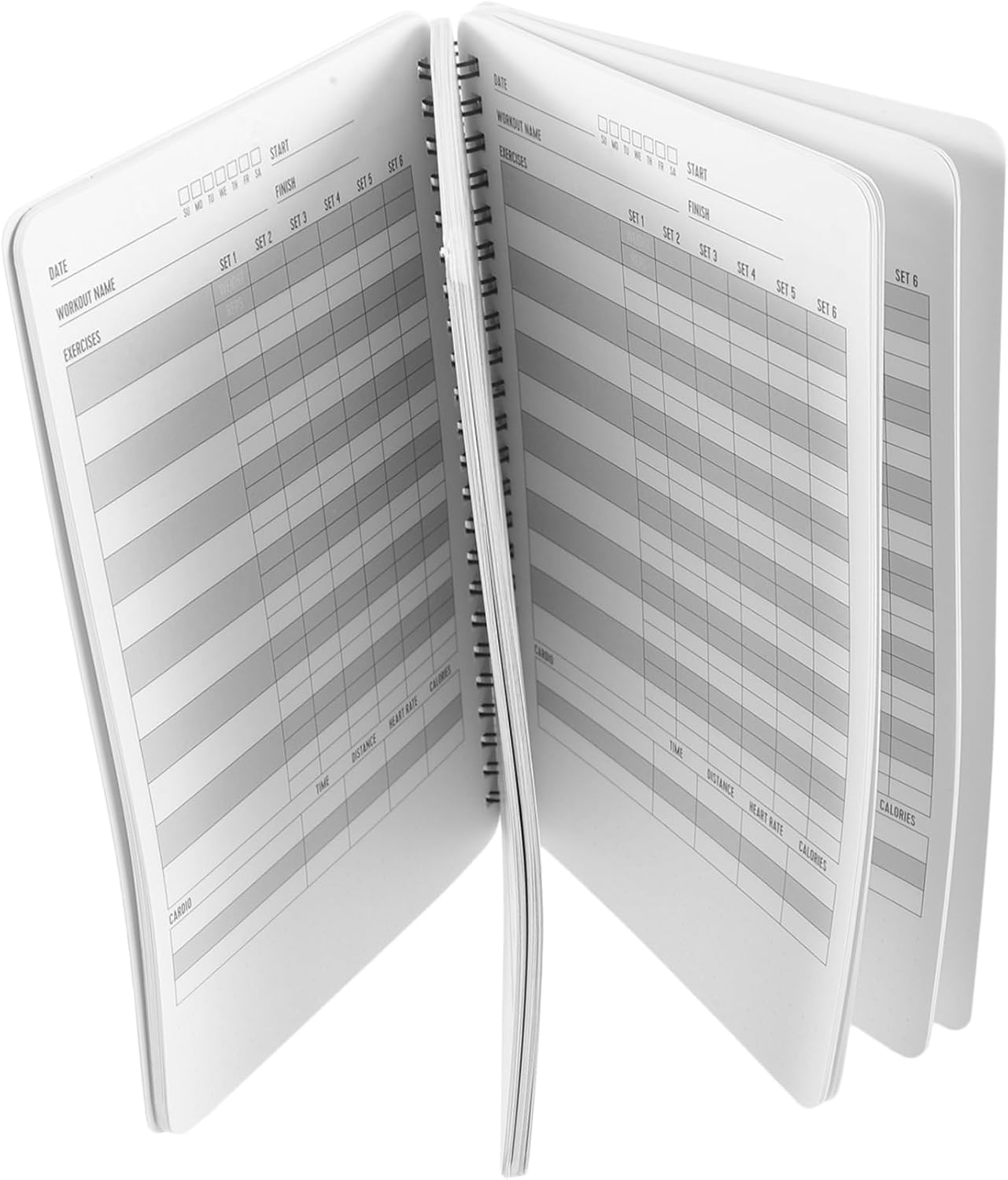 Fitness Journal A5 Workout Log Book Goal Tracking Sturdy Exercise Planner Notebook for Home Gym and Outdoor Workouts for Women and Men Fitness Enthusiasts