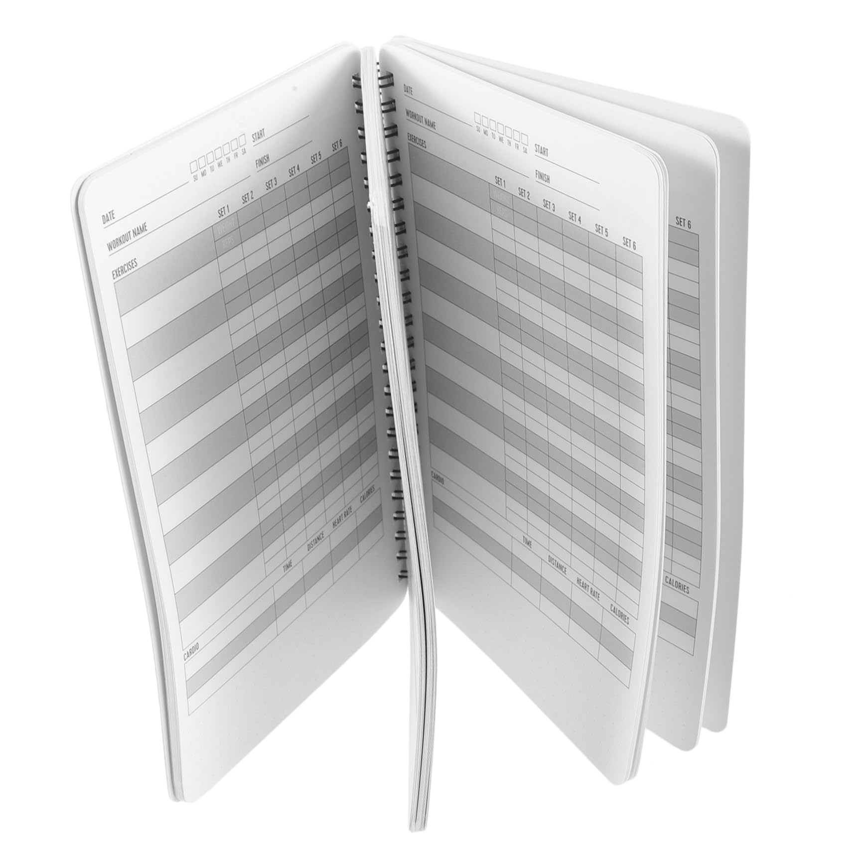 HAPINARY Workout Daily Planner Fitness Exercise Notepad for Body Weight Workouts Home Exercise Journal Health Weekly Reviews for Improved