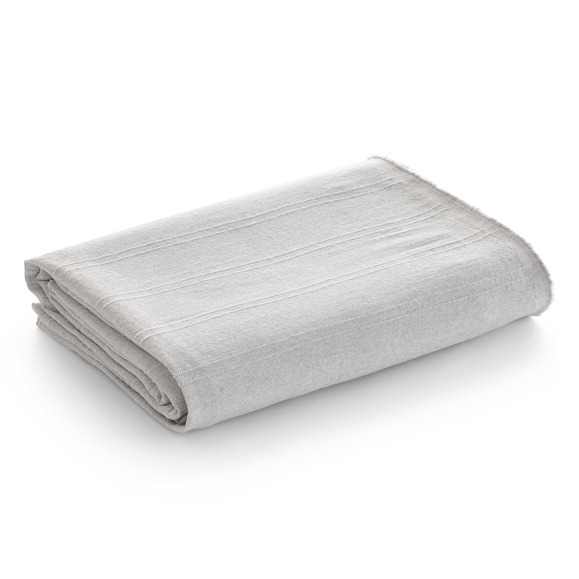 GAMUSI Funda sofá 2 plazas Multiusos, Colcha Cama 90/105 cm, Jarapa Foulard cubrecama Mantas de Sofa Suave Resistente Liso - 180x280 cm, Gris Claro