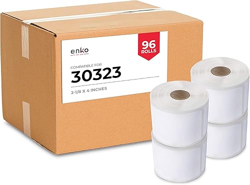 Miniatura 8 de enKo (6 rollos, 1320 etiquetas) Etiquetas de dirección y envío 30323 (2-1/8 x 4") Compatible con Dymo LabelWriter