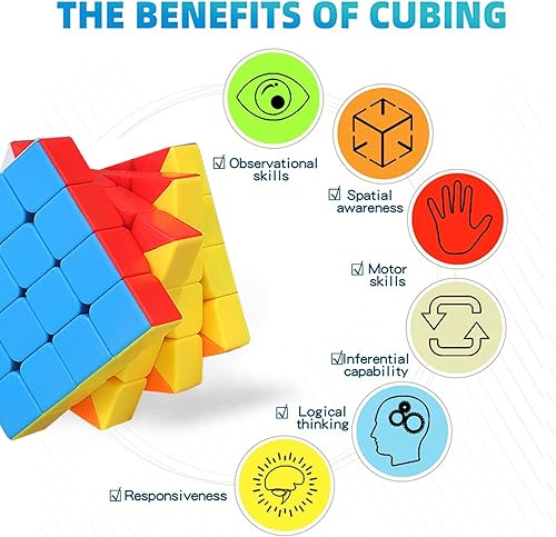 Miniatura 3 de IRRDFO Cubo de velocidad 4x4, cubo 4x4, juguetes de juego