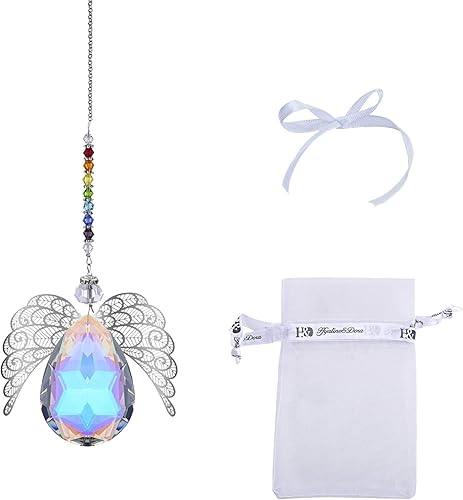 Miniatura 7 de Haning - Colgante de cristal de ángel guardián para decoración de ventana (color AB)