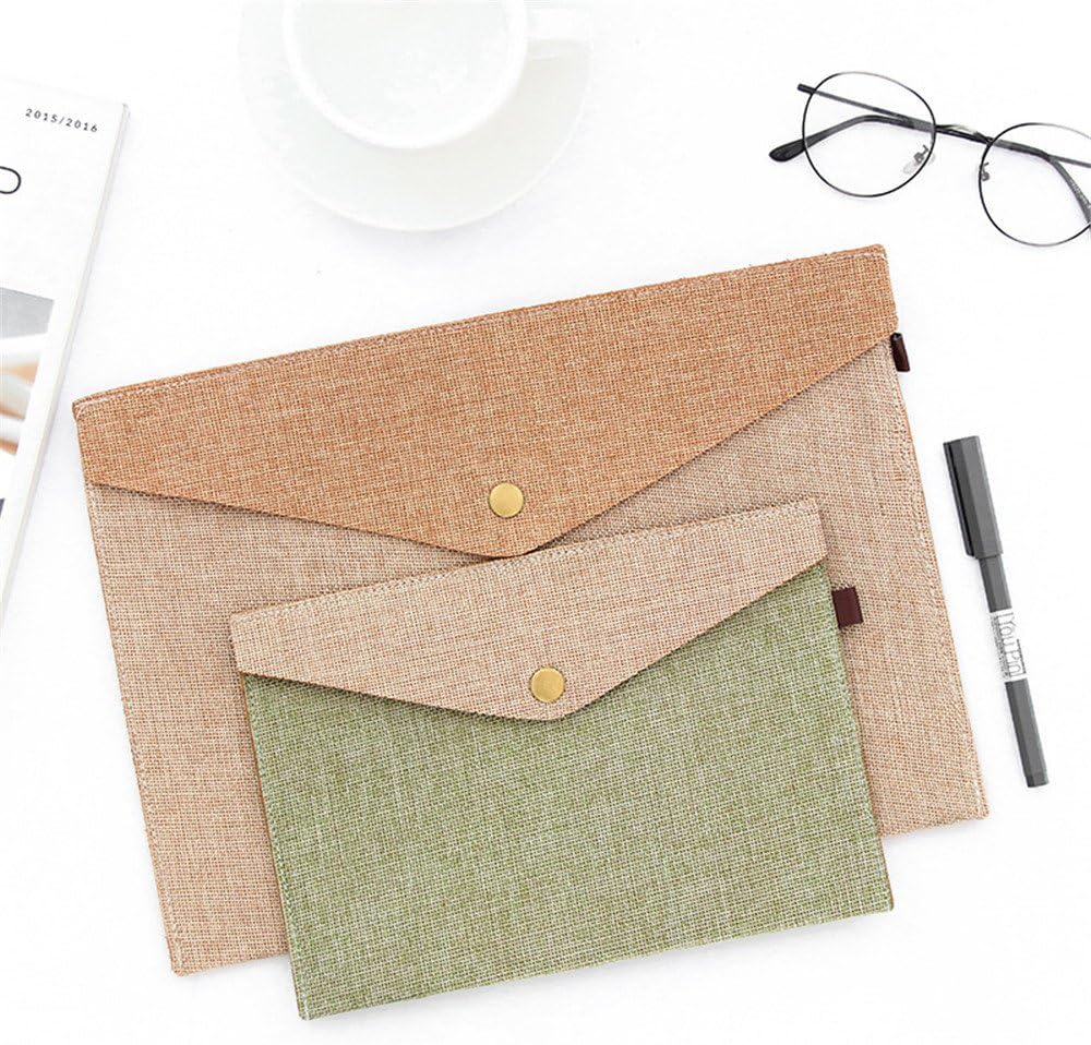 ABBBT A4 File Folder Durable Briefcase Document Bag Paper File Folders Portfolio Case Letter Envelope … (H)