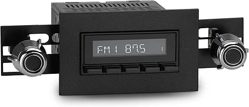 RetroRadio compatible con Ford Maverick 1974-77. Las características incluyen Bluetooth, USB, AMFM HB-M2-228-55P-75PF14