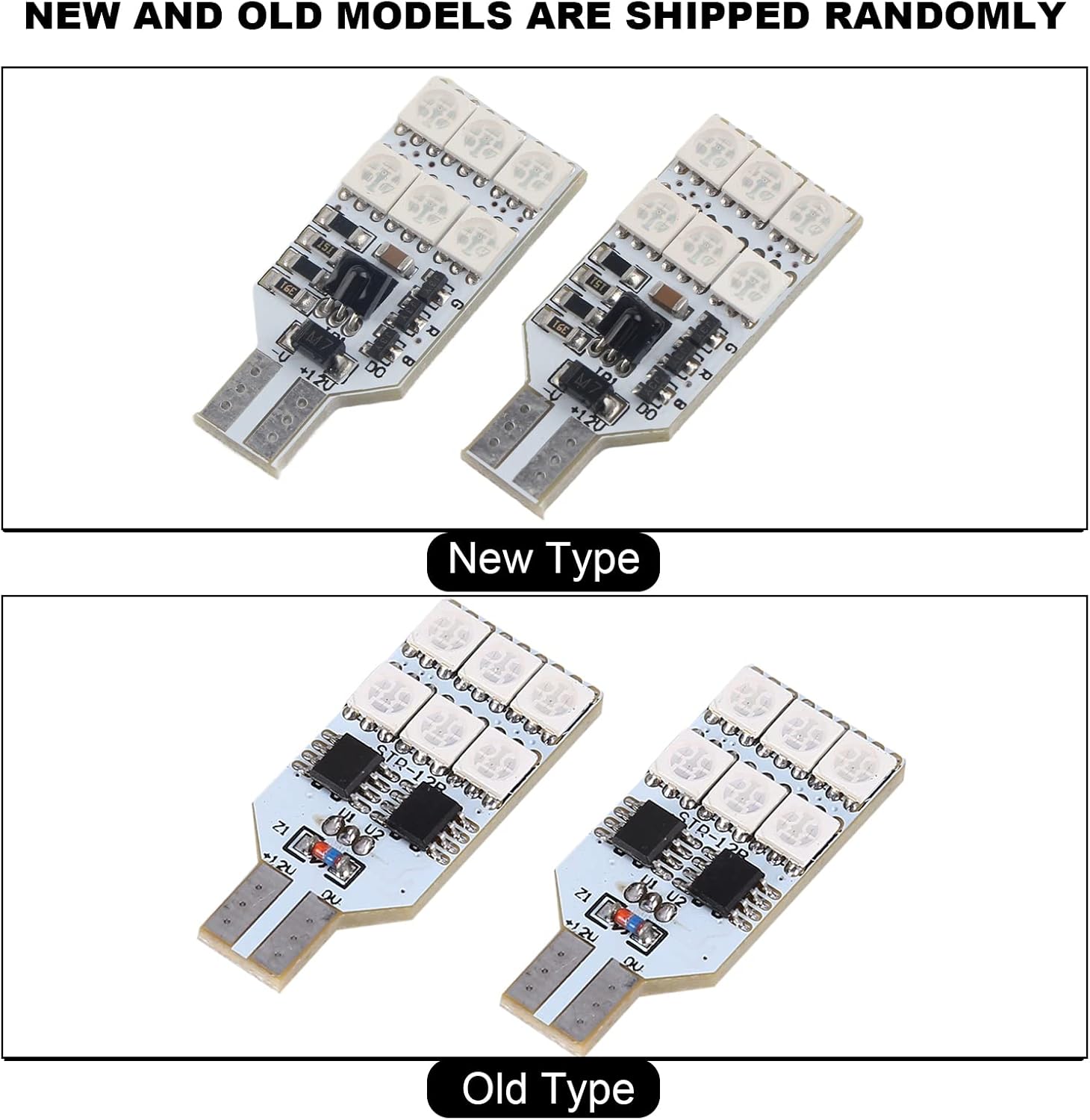 RGB T10 Bulbs, 16 Color Changing with Remote Control, Car Interior Dome Lights 12SMD 5050 Chip for Drivers, Vehicles, Home Decor, and Customization Projects