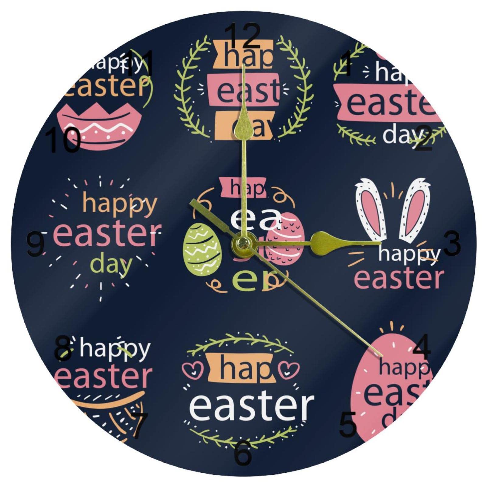 Horloge murale silencieuse idéale pour école et salle de classe sans bruit