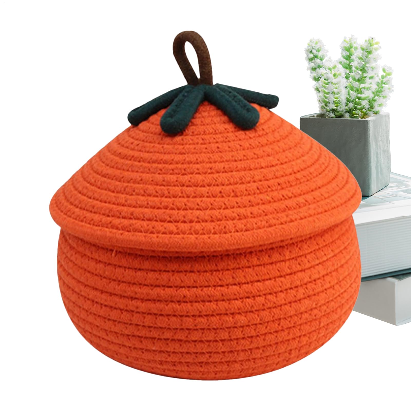 Panier en tissu citrouille d'Halloween idéal pour décorer le salon