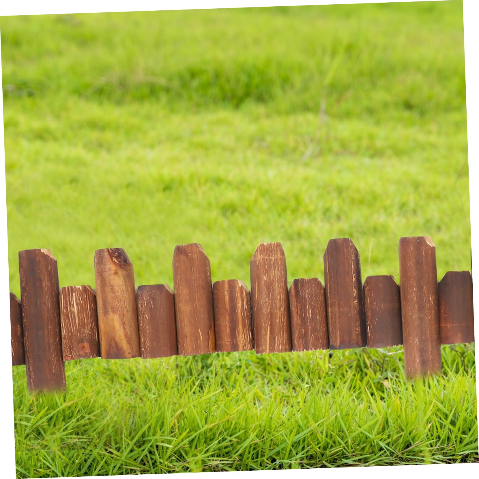 Borde De Césped Valla Decorativa Borde De Jardín Material De Madera Reutilizable para Decoración del Hogar Patios