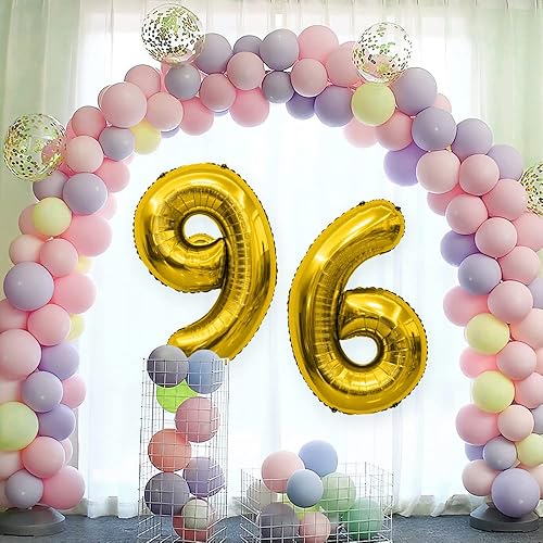 Miniatura 5 de Globo de número, globos de números de 40 pulgadas, globos dorados del número 3, globo gigante, globo de números de feliz cumpleaños, números grandes