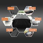 Uxcell Housse de voiture imperméable à l'eau tout temps pour la voiture, couverture de voiture complète Protection solaire universelle pour Sedan 470 x 180 x 160cm