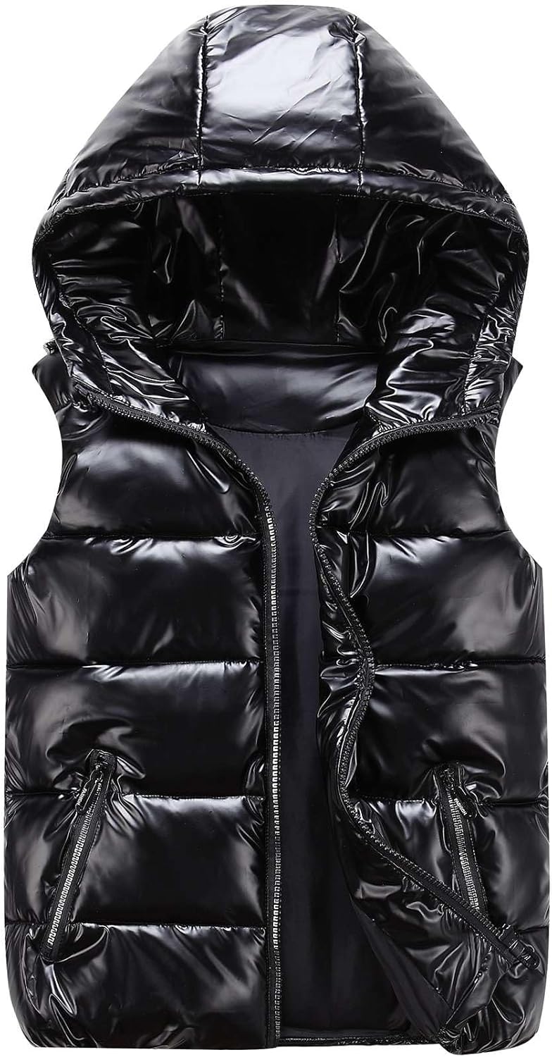 Kids Padded Waistcoat Gilet Puffer Vest Child Winter Sleeveless Jackets Warm Hoodie Gilet