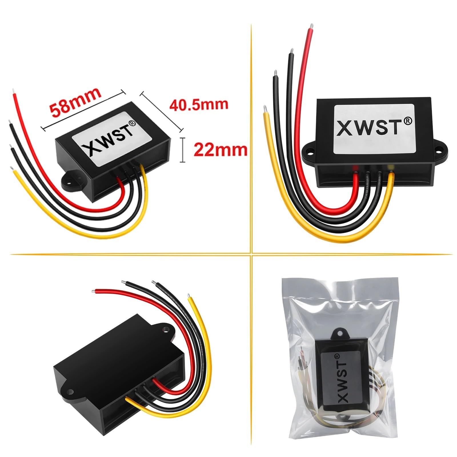 Przetwornica napięcia 12 V do 15 V, 1~30a, moduł regulatora napięcia, hybrydowy inwerter solarny (10 A Aluminum L)