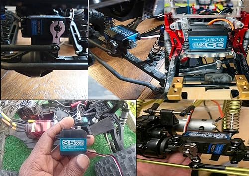 Miniatura 7 de ZOSKAY Servo RC 77.2 lbs PRO Coreless Motor servo Metal Gear Digital y Acero Inoxidable servo RC servo para Robótico DIY RC Coche (180 grados)