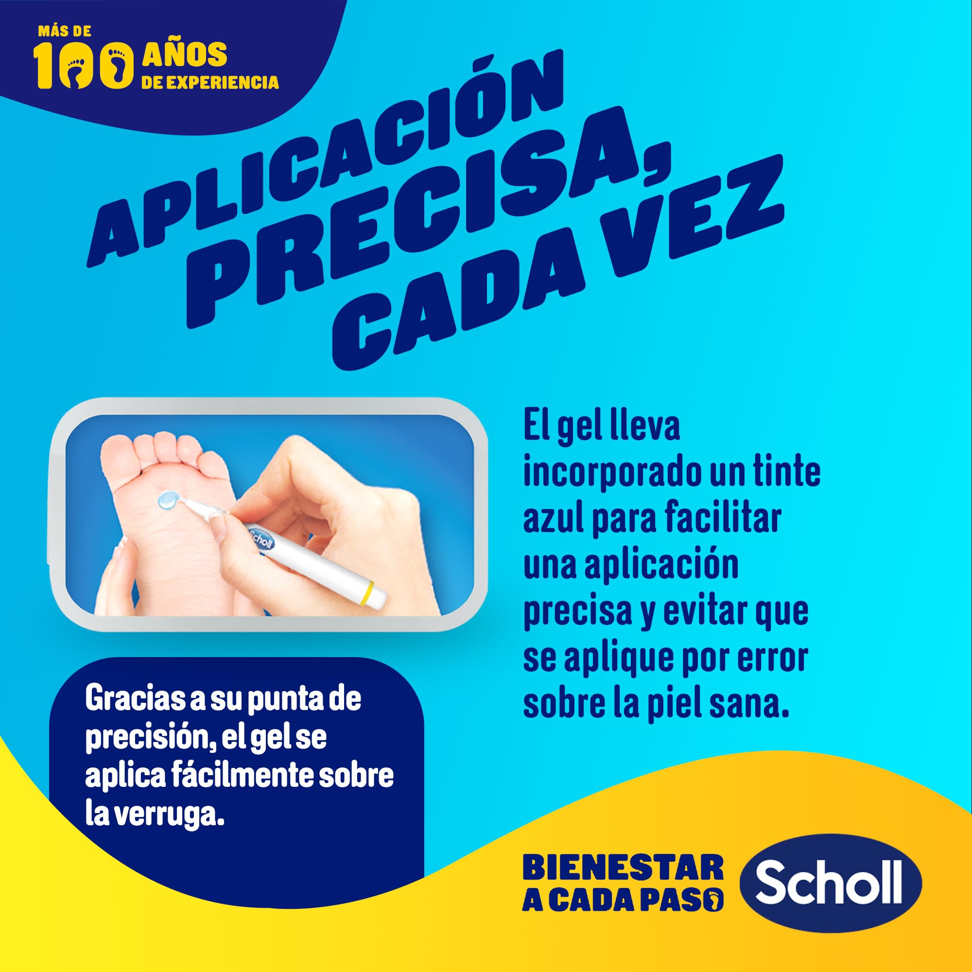 Dr. Scholl's Lapiz de Tratamiento Verrugas - Resultados visibles en una semana - Aplicador de precision - Clinicamente probado - TCA Active Gel