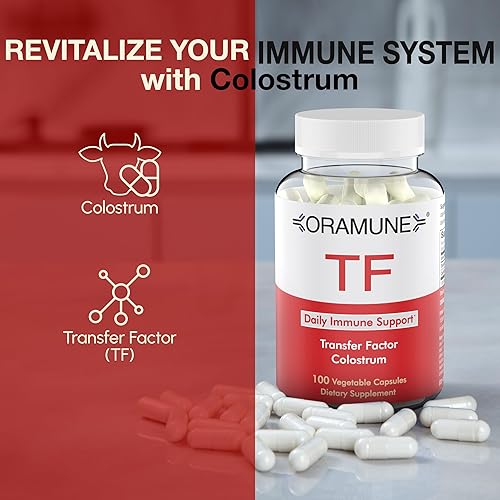 Miniatura 5 de TF Suplemento de apoyo inmunológico con factor de transferencia y calostro puro, cápsulas de calostro bovino para un cuerpo resistente, suplemento