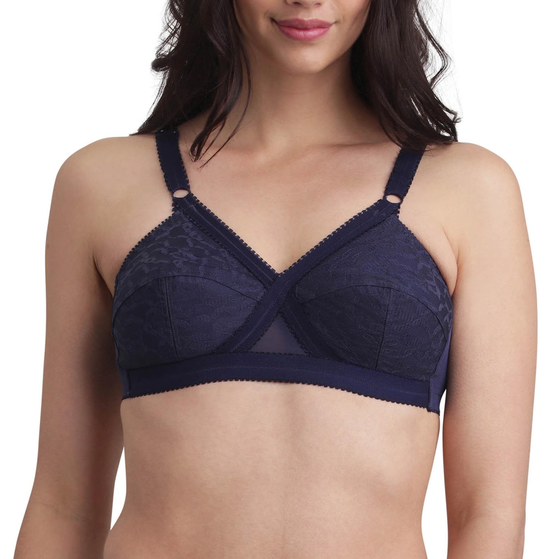 Playtex Bra Woman Cross Your Heart Non-Wire Bra x1, Blue, 42D