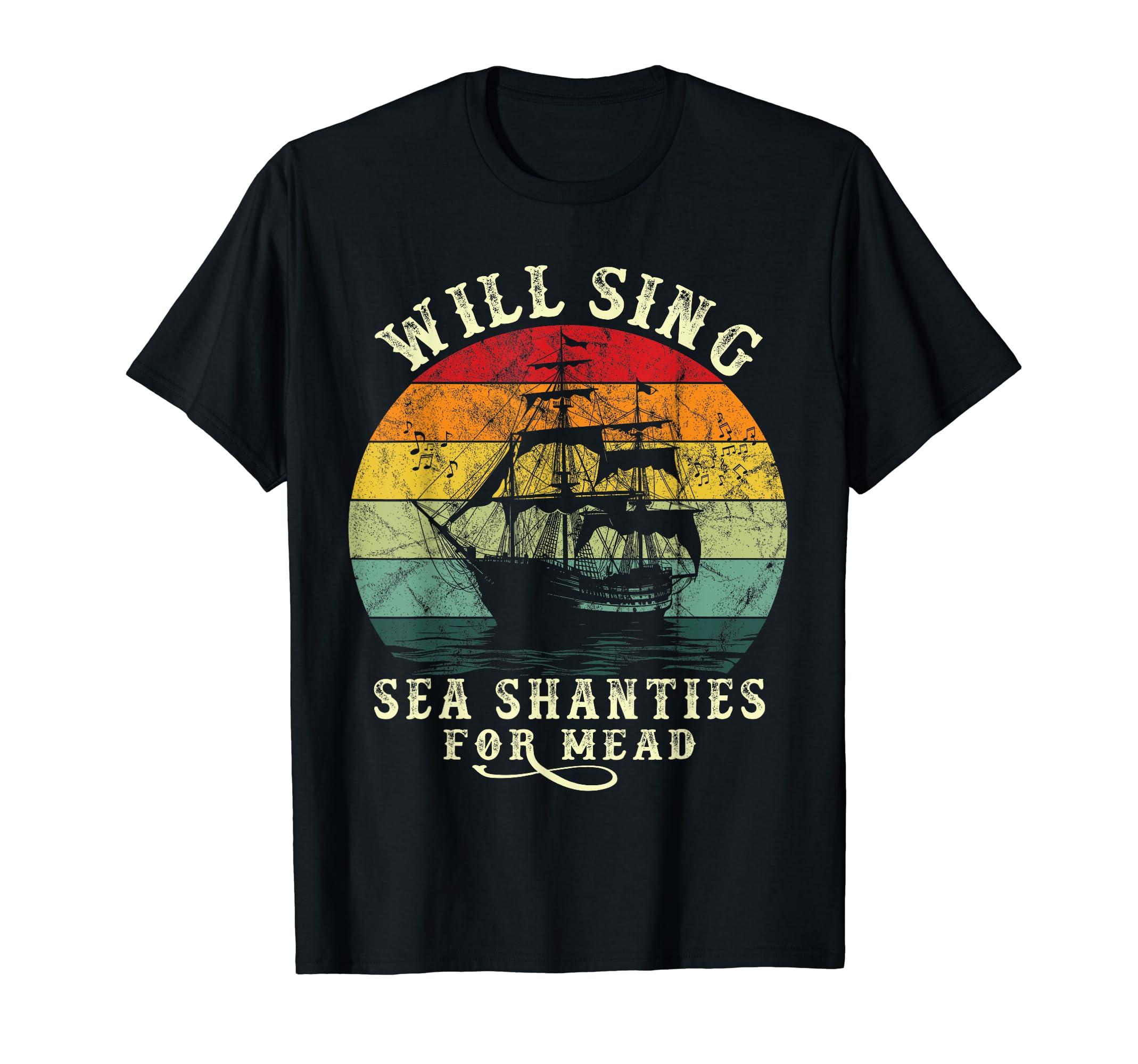 sing sea shantie Design for loves singing boating sea shanty T-Shirt