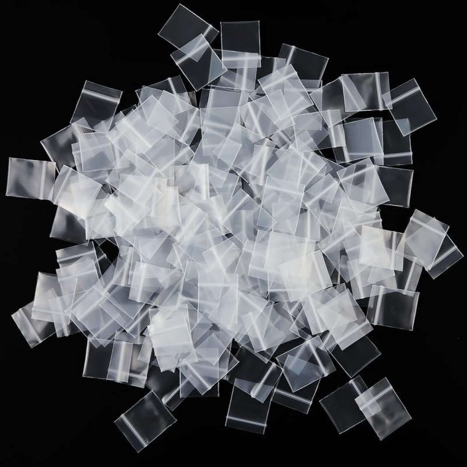 TERRIFI Clear Plastic Ziplock Bags, 1000 Pcs 1 x 1 Ziplock Bag Clear Reclosable Zipper Plastic Bags, Durable Small Thick Clear Bags, Suitable for Daily Vitamin, Jewelry, Candy