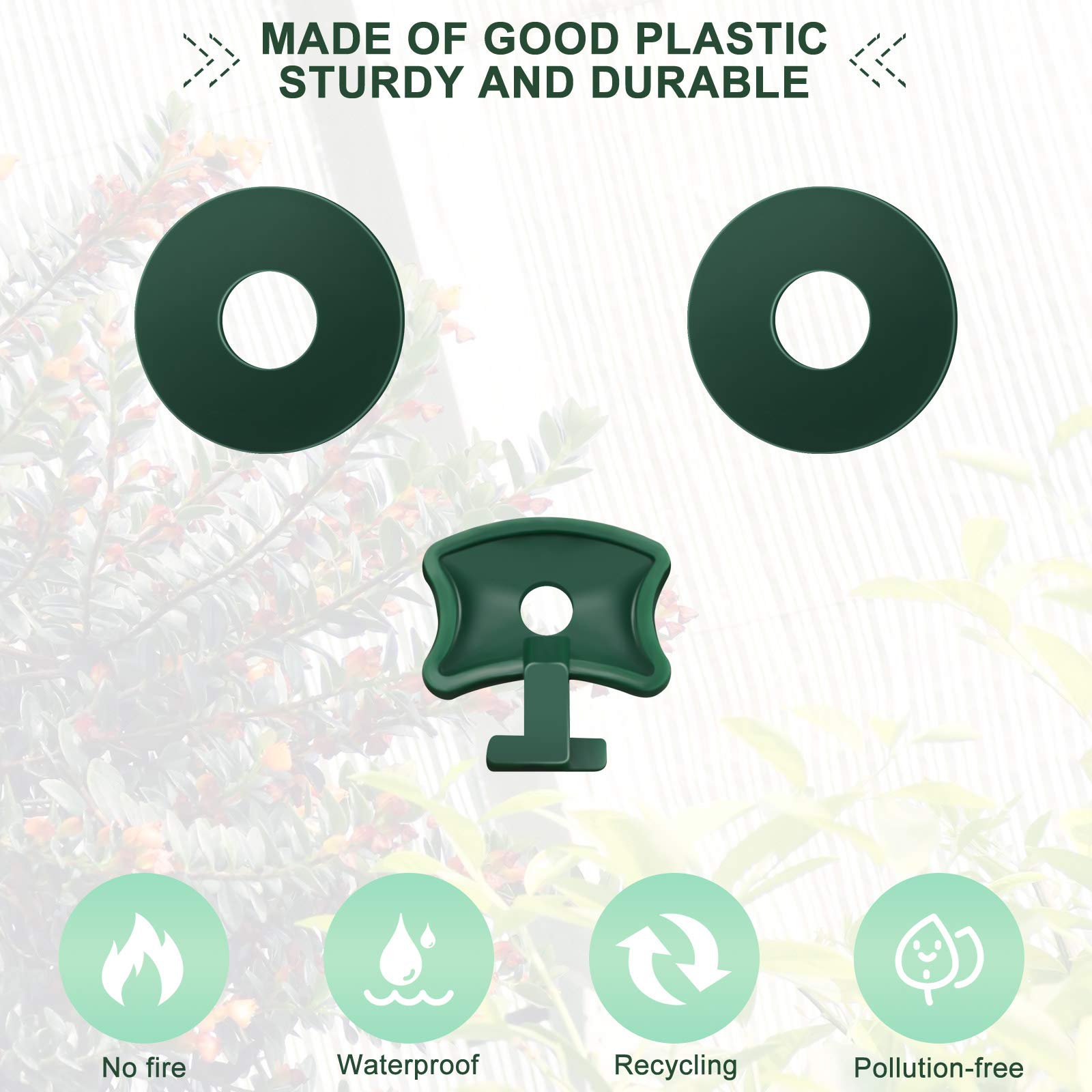 Set Di 20 Clip In Acciaio Per Serra - Diametro 20 Mm, Per Fissare Teli Protettivi - Foto 7