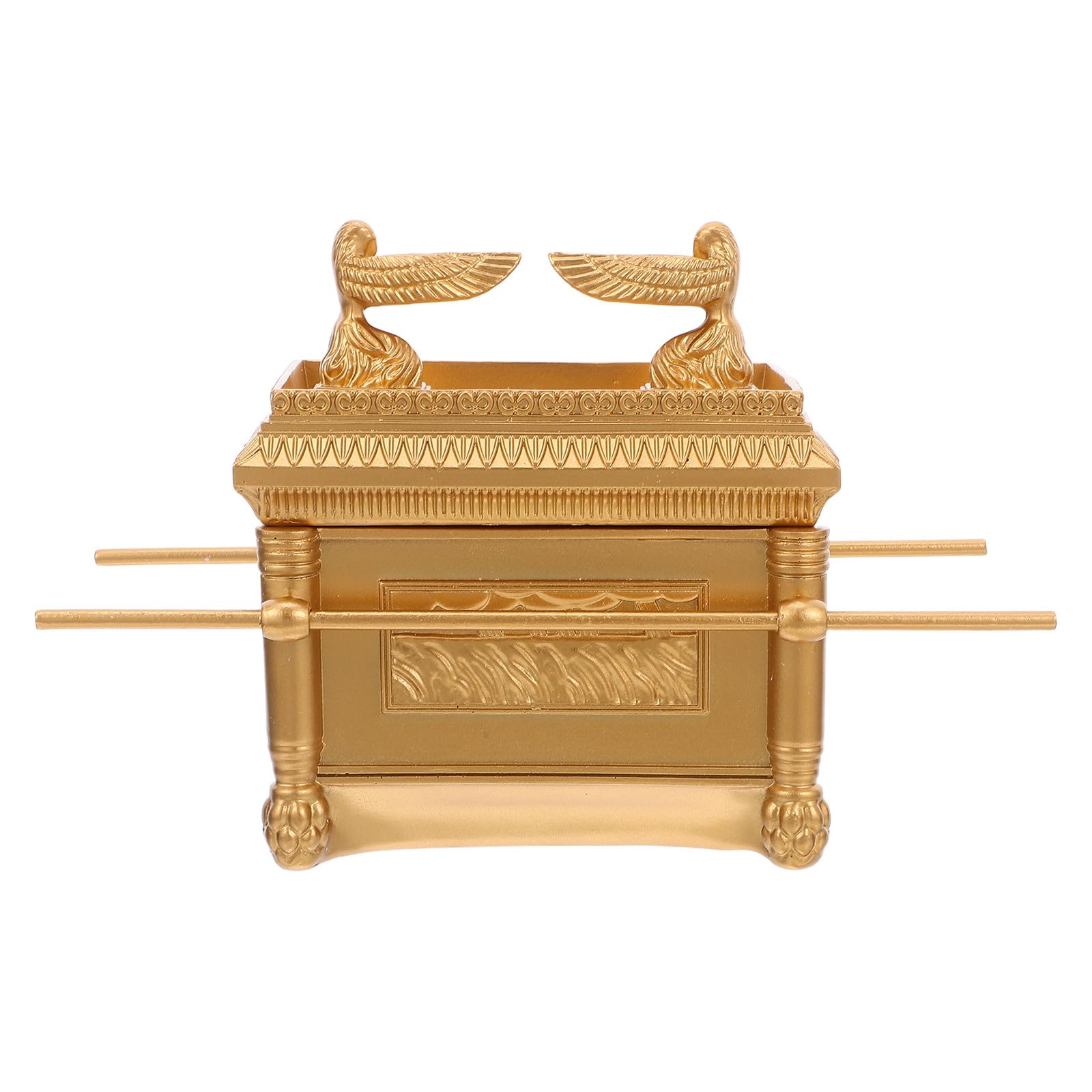 MAGICLULU Arka Przymierza, Arka Przymierza, Rzeźba Religijna - Złota Figurka Dekoracyjna Religijna - Figurka Stołowa, Żydowskie Świadectwo, Judaika, Izrael, Rzeźba Do Wystroju Domu