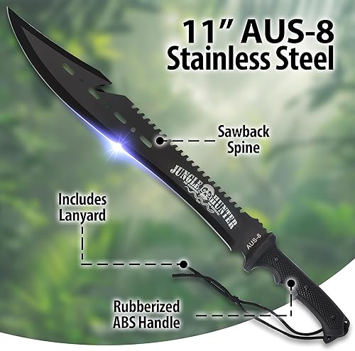 Miniatura 5 de United Cutlery - BV124 machete Savage Jungle Hunter negro