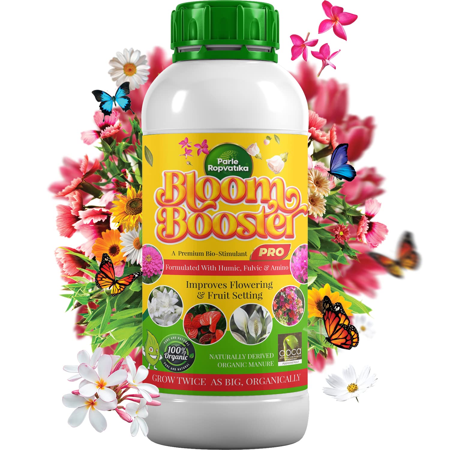 Parle Ropvatika Bloom Booster Flowering Stimulant - Plant Growth Booster | Organic Liquid Rose Fertilizer for Flowering Plants| Certified Organic Input (1Lit) (B0BNNTNNH8) Amazon Price History, Amazon Price Tracker