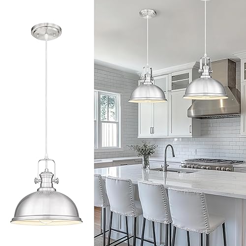 Pendant Lights Kitchen Island, Farmhouse Hanging Lights Fixtures with Metal