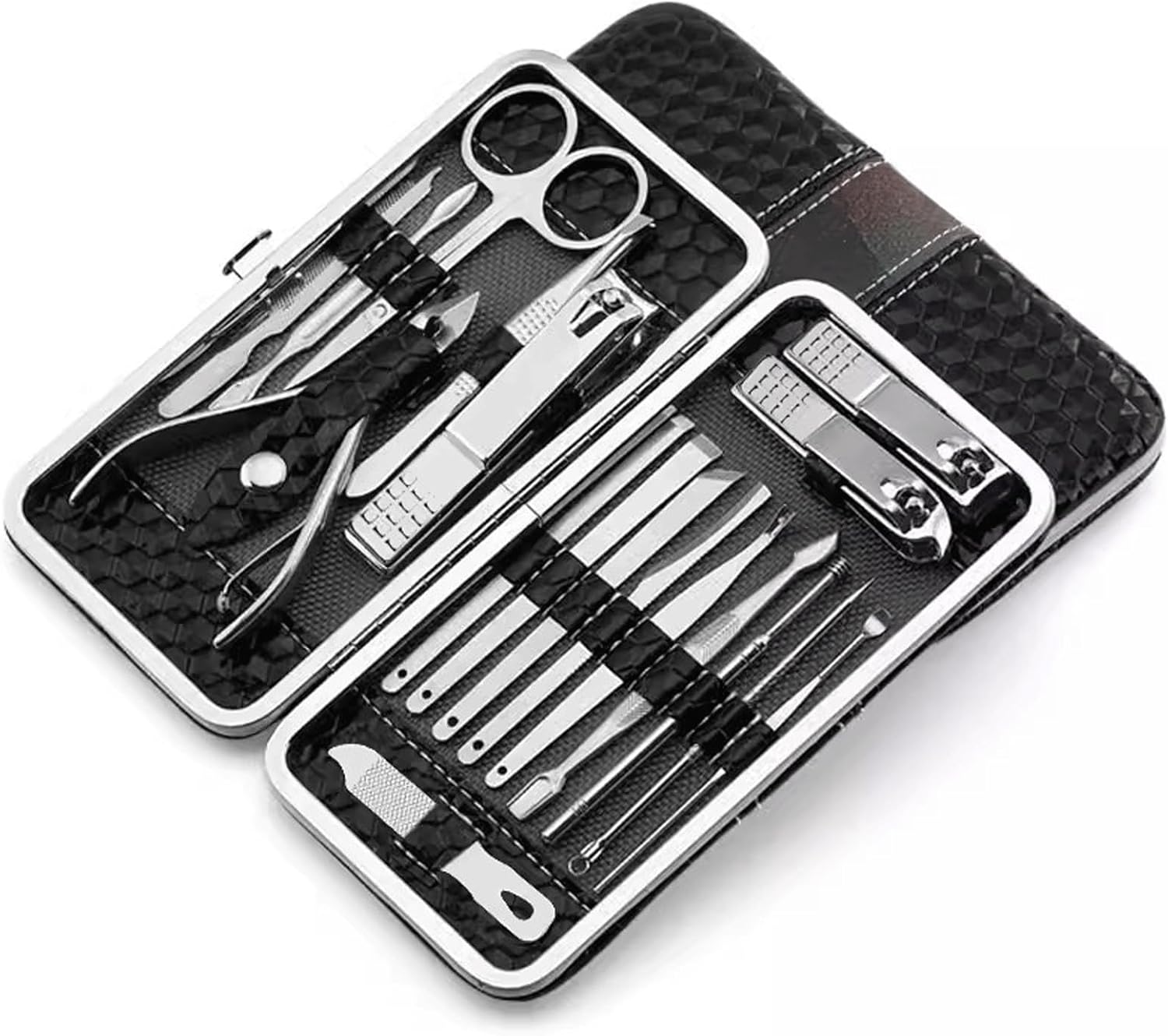 Nail Clippers Kit Pedicure Knife Nail Clipper Set Home Nail Clippers Pliers Adult Manicure Tools Set Personal Care Manicure Pedicure Kit(Red)