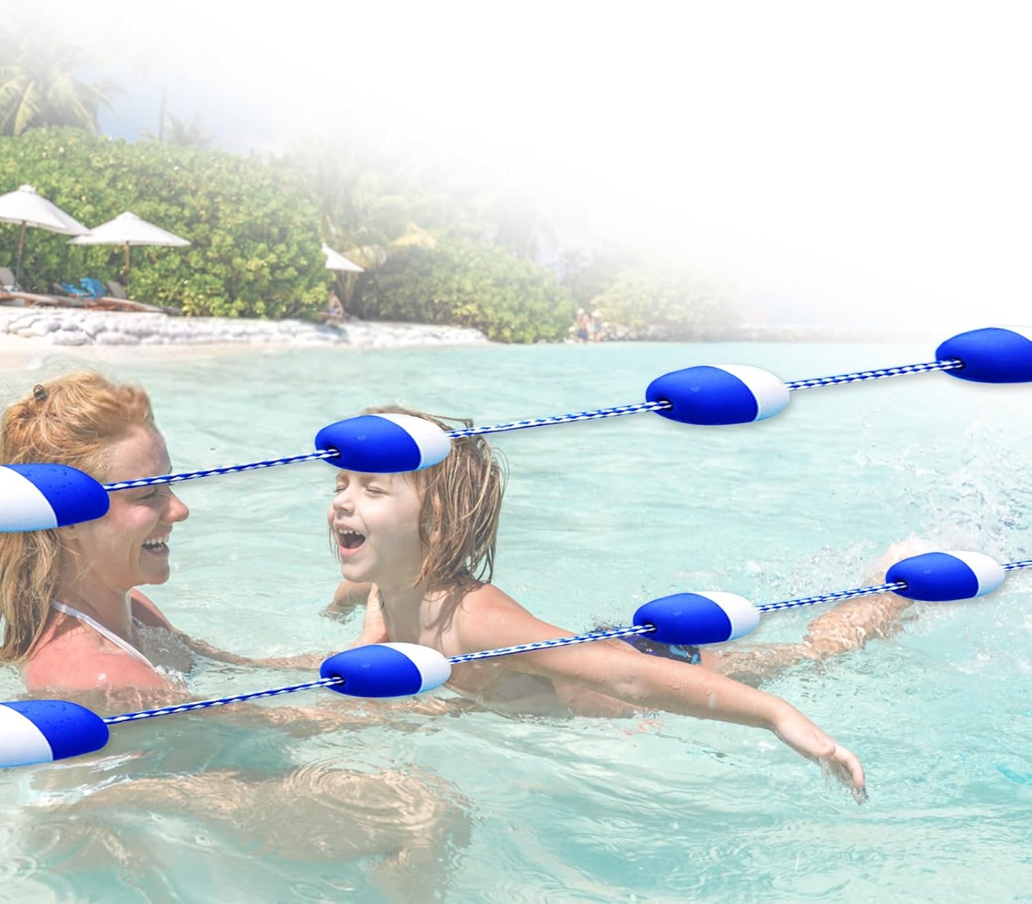 Swimming Pool Safety Rope Float Kit Professional Competition Divider LinePool Handrails Floating Pool Safety Rope 3 6 9 12 18 29 30 39 Ft Pool Deep End Divider, Floating Pool Safety Rope wit