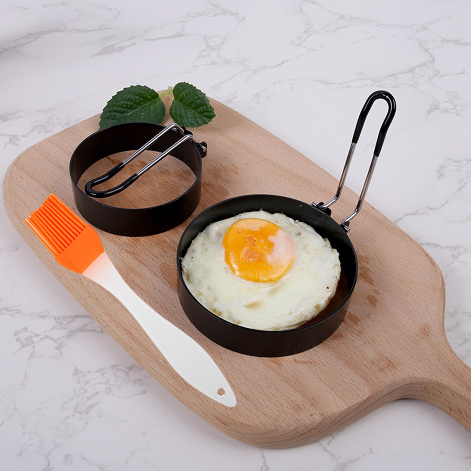 Lot De 4 Anneaux à œufs En Acier Inoxydable, Outil De