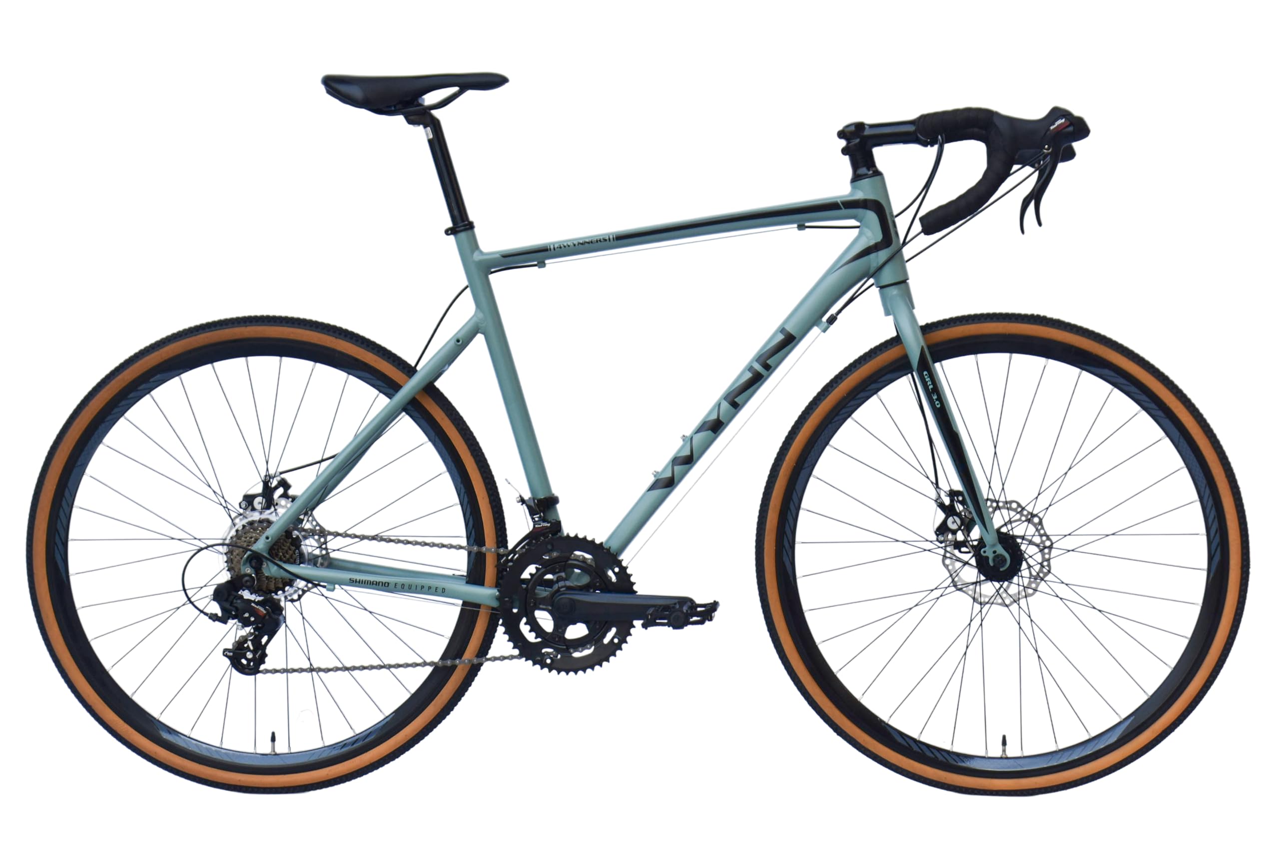 WYNN Gravelbike 28 Zoll GRL3.0 grün Rahmenhöhe 56 cm Damen Herren 14 Gänge