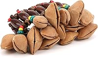 Vista 5 de RiToEasysports Pulsera africana de cáscara de nuez, pulsera tribal africana del tambor