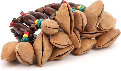 Miniatura 5 de RiToEasysports Pulsera africana de cáscara de nuez, pulsera tribal africana del tambor