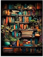 Vista 9 de Kits de punto de cruz estampado para adultos - Kits de bordado de flores de libro para principiantes adultos, 11 CT patrones dimensiones kits