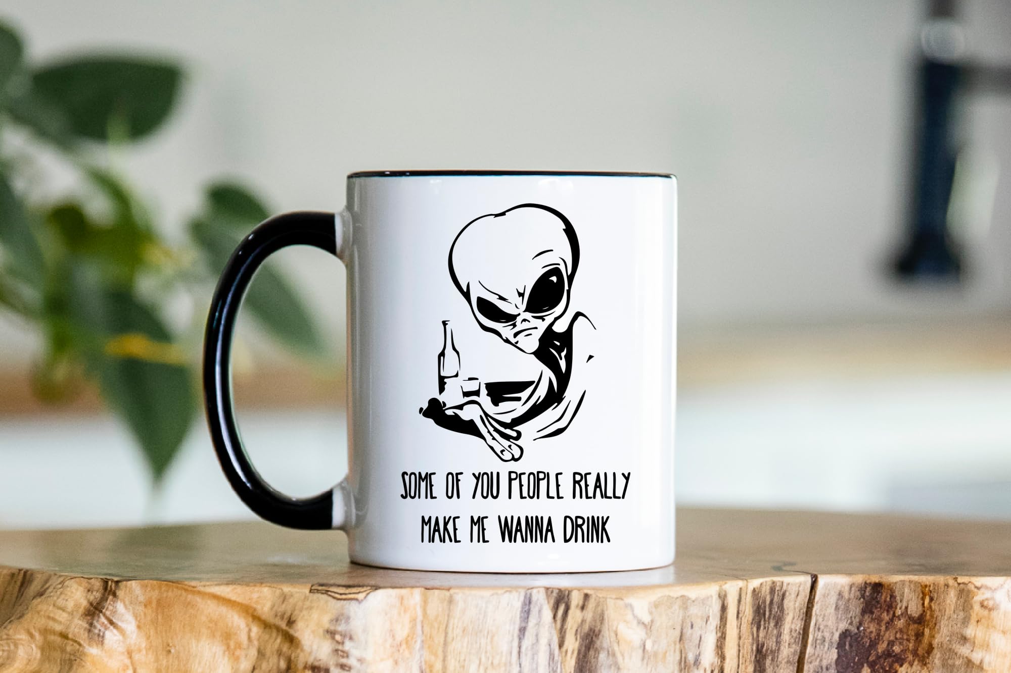 Amazon.com: Drinking alien coffee mug, Disappointing human race funny two  color humanoid mug, Sarcastic you make me wanna drink alien cup, Ufo gifts  : Home & Kitchen