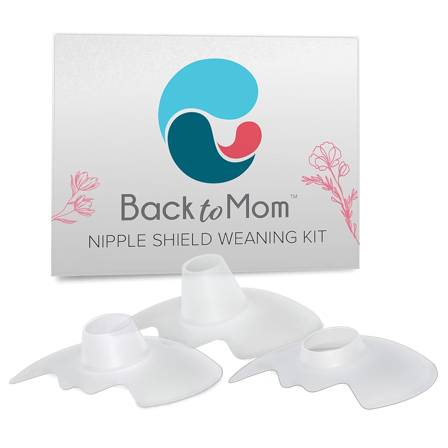 Back to Mom Nipple Shield Weaning Kit Made in USA, 3