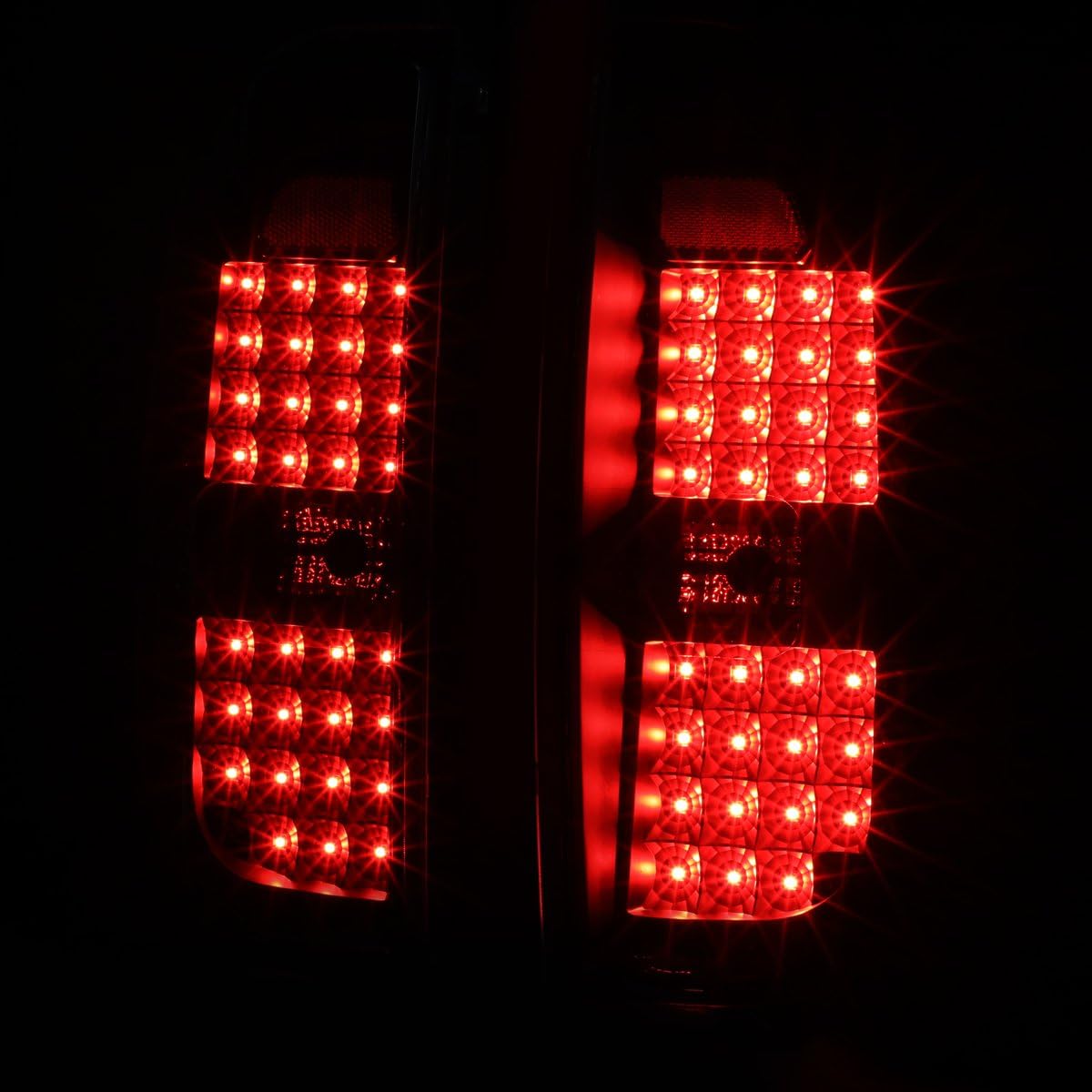 Auto Dynasty Full LED Tail Lights Assembly Compatible with 2014-2021 Tundra Rear Brake Lamps Driver and Passenger Side, Black Housing Clear Lens