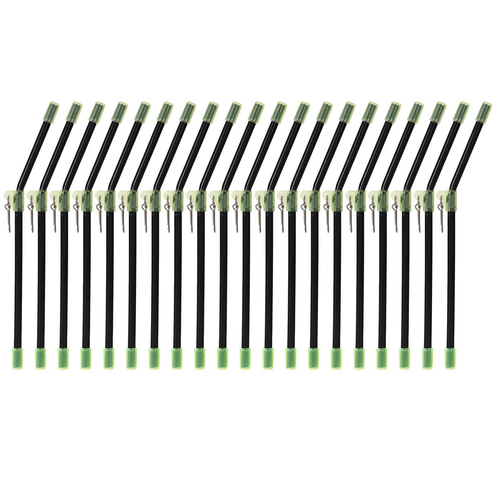 SinChic Fishing Anti Tangle Boom Set,20 PCS Anti Tangle Booms Tube Balance Connector Feeder Boom with Snaps Plastic Carp Fishing Tackle Anti-Tangle Booms