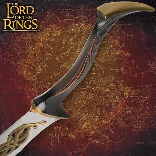 Miniatura 4 de Réplica de la espada de infantería de The Hobbit Mirkwood | Licencia oficial | Empuñadura con acabado de bronce | Montaje en pared | LOTR