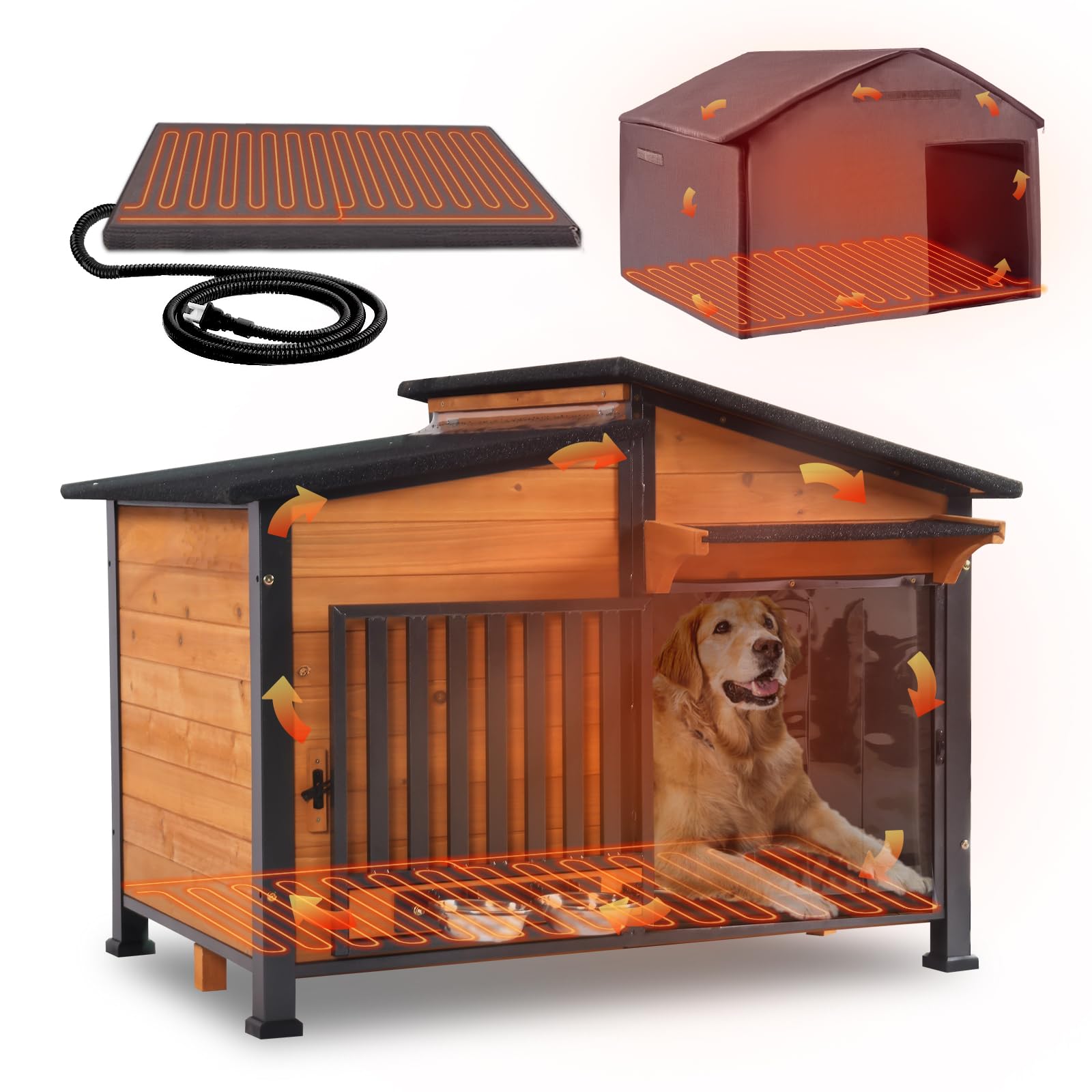 GUTINNEEN Large Heated Dog House