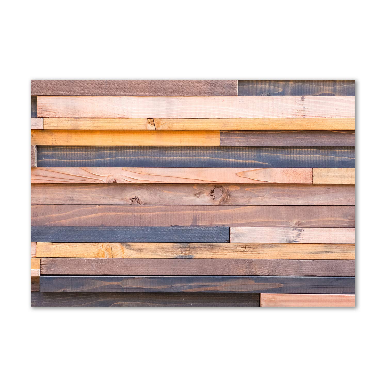 Image sur verre acrylique Tulup décor mural marron effet bois